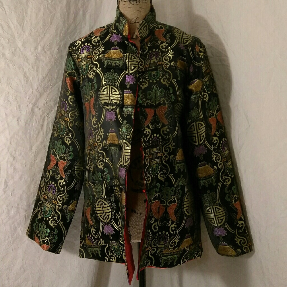 Vintage, Reversible Mandarin Jacket - image 1